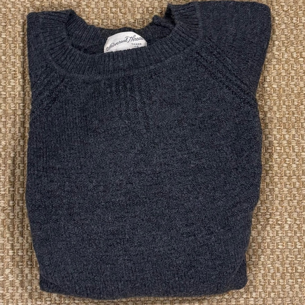 Universal Thread Dark Gray Crew Neck Sweater - image 1
